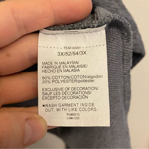 UA Under Armour Rival Terry Crop loose Hoodie plus size mid weight gray 3XL - Picture 10 of 11